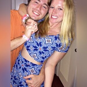 Show Me Your Mumu Patterned Crop Top with matching shorts